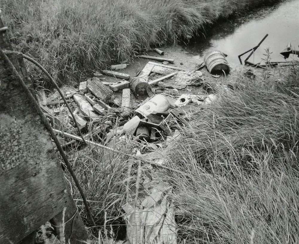 *Figure 13. Farm rubbish along public footpath* *(Godwin, 1990, p. 51)*